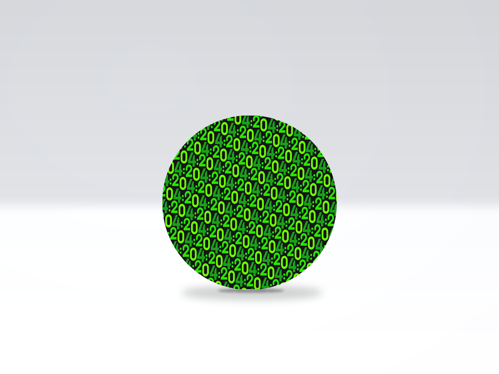 16-inch acrylic Lazy Susan in 420 pattern