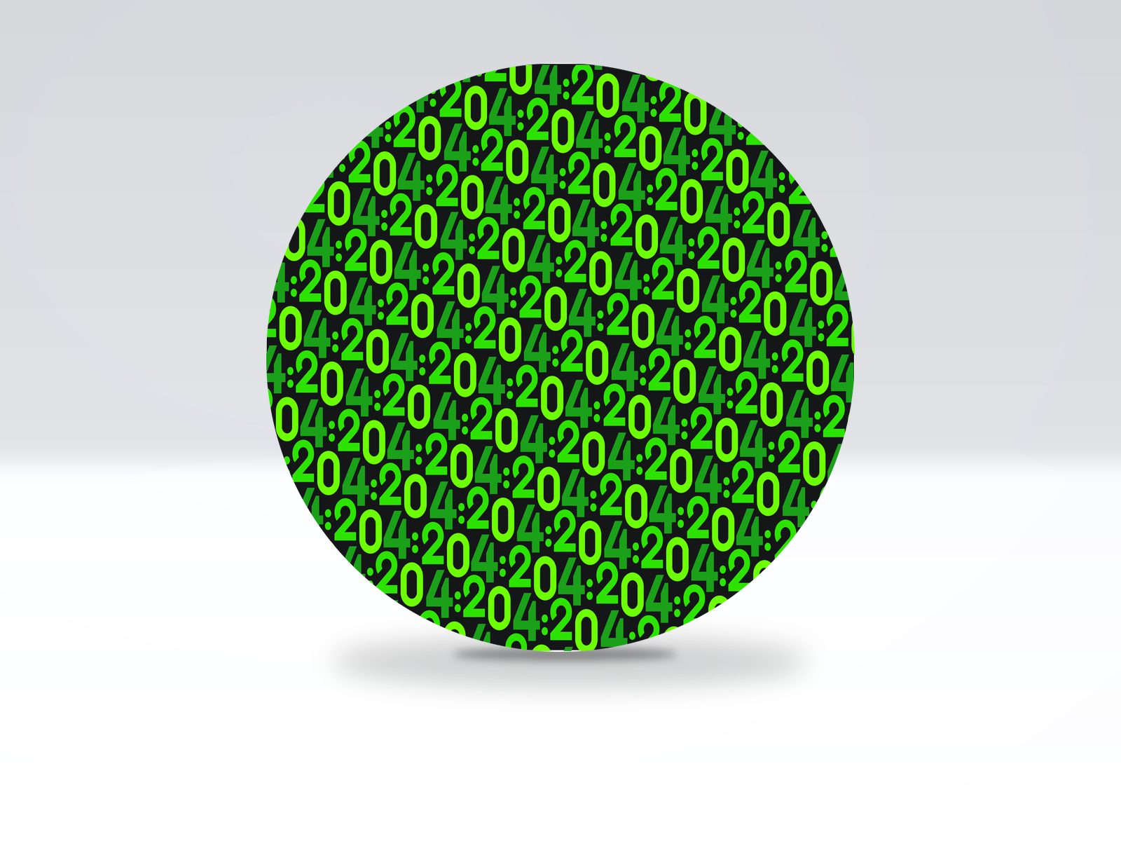24-inch acrylic Lazy Susan in 420 pattern