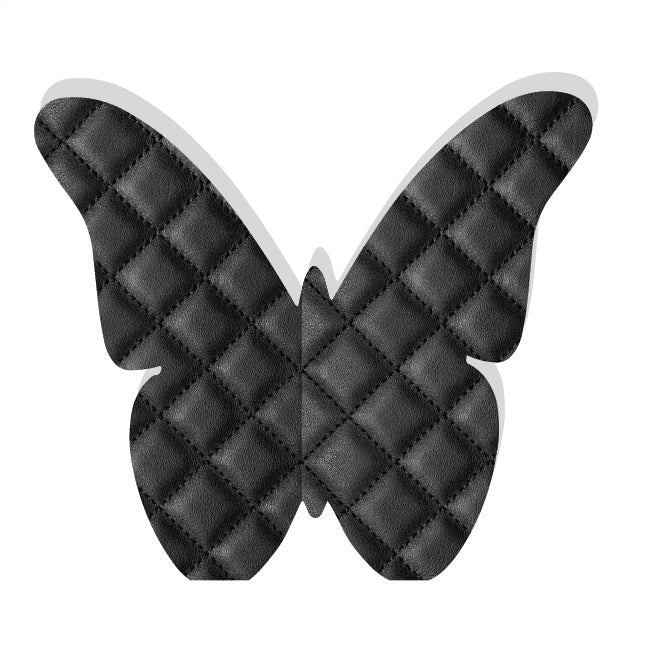 BLACK FAUX LEATHER