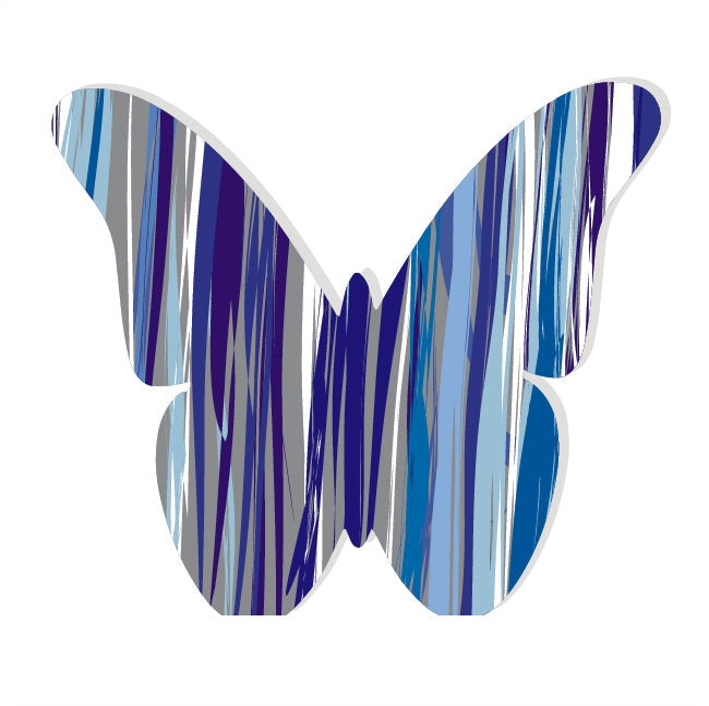 BLUE GLITTER LINES