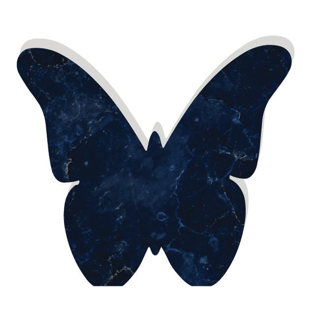 NAVY MARBLE PRINT