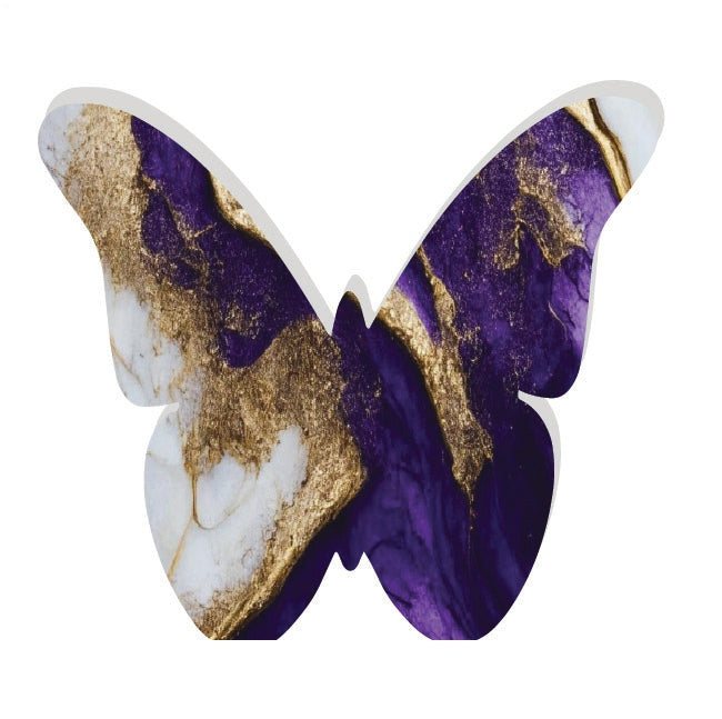 PURPLE & GOLD MARBLE