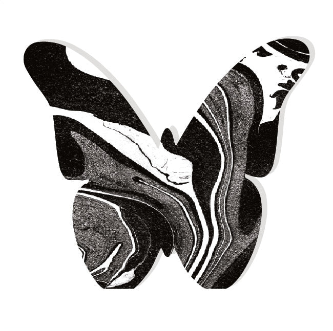 WHITE & BLACK SWIRL