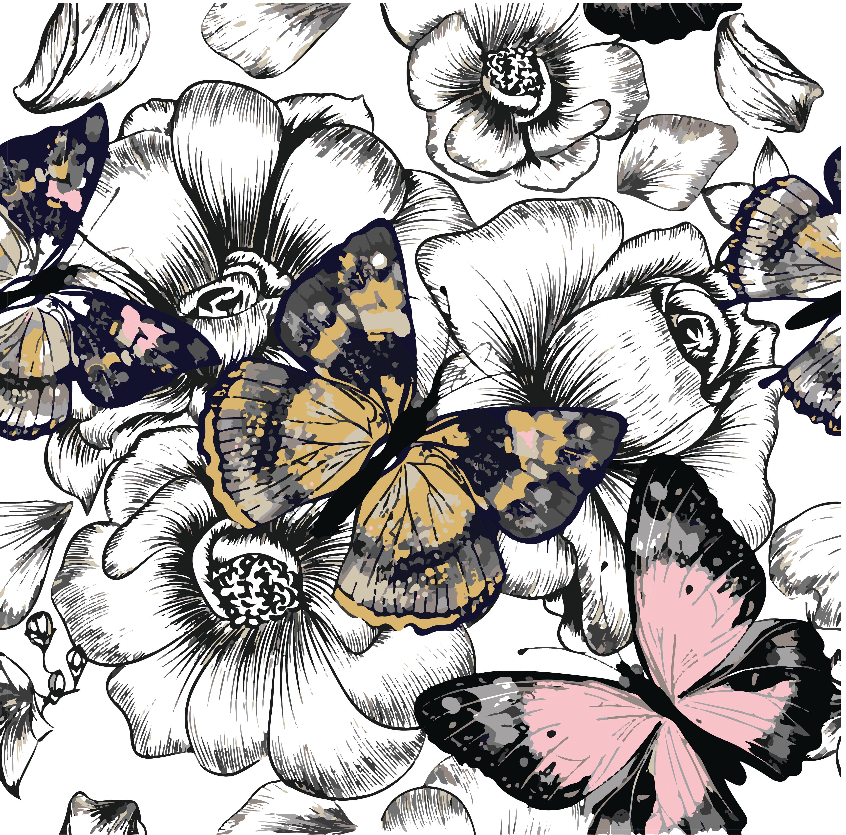 ANTIQUE BUTTERFLIES