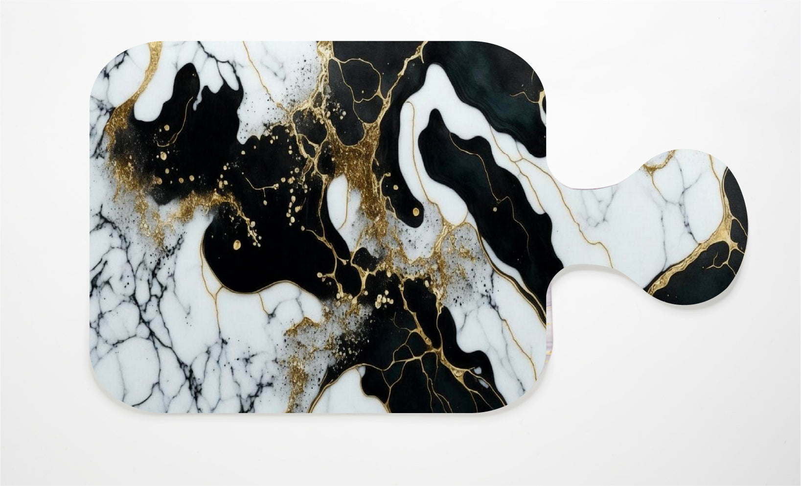 Black, Gold, & White Stone