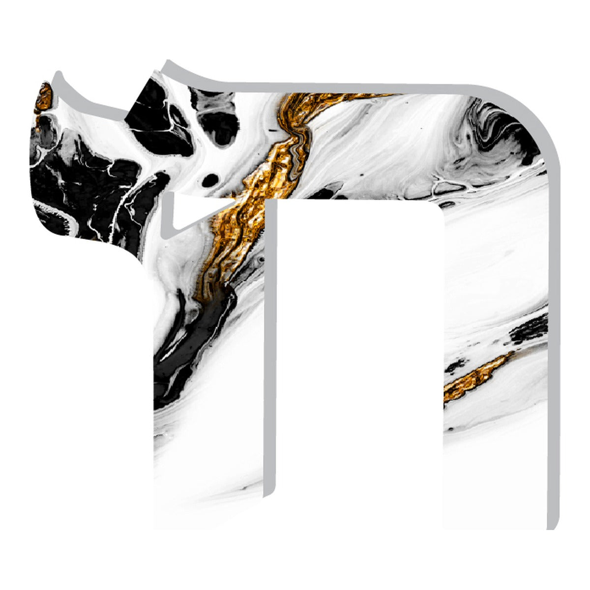 WHITE BLACK GOLD SPILL