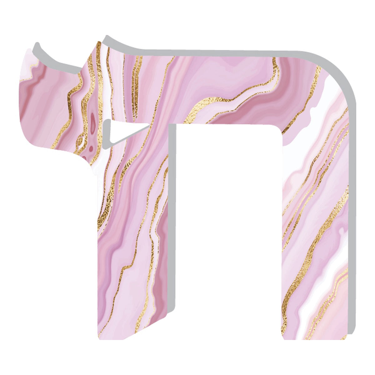 PINK & GOLD AGATE SLICE