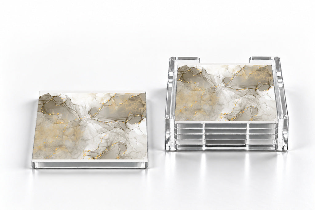 Brown & gold Marble