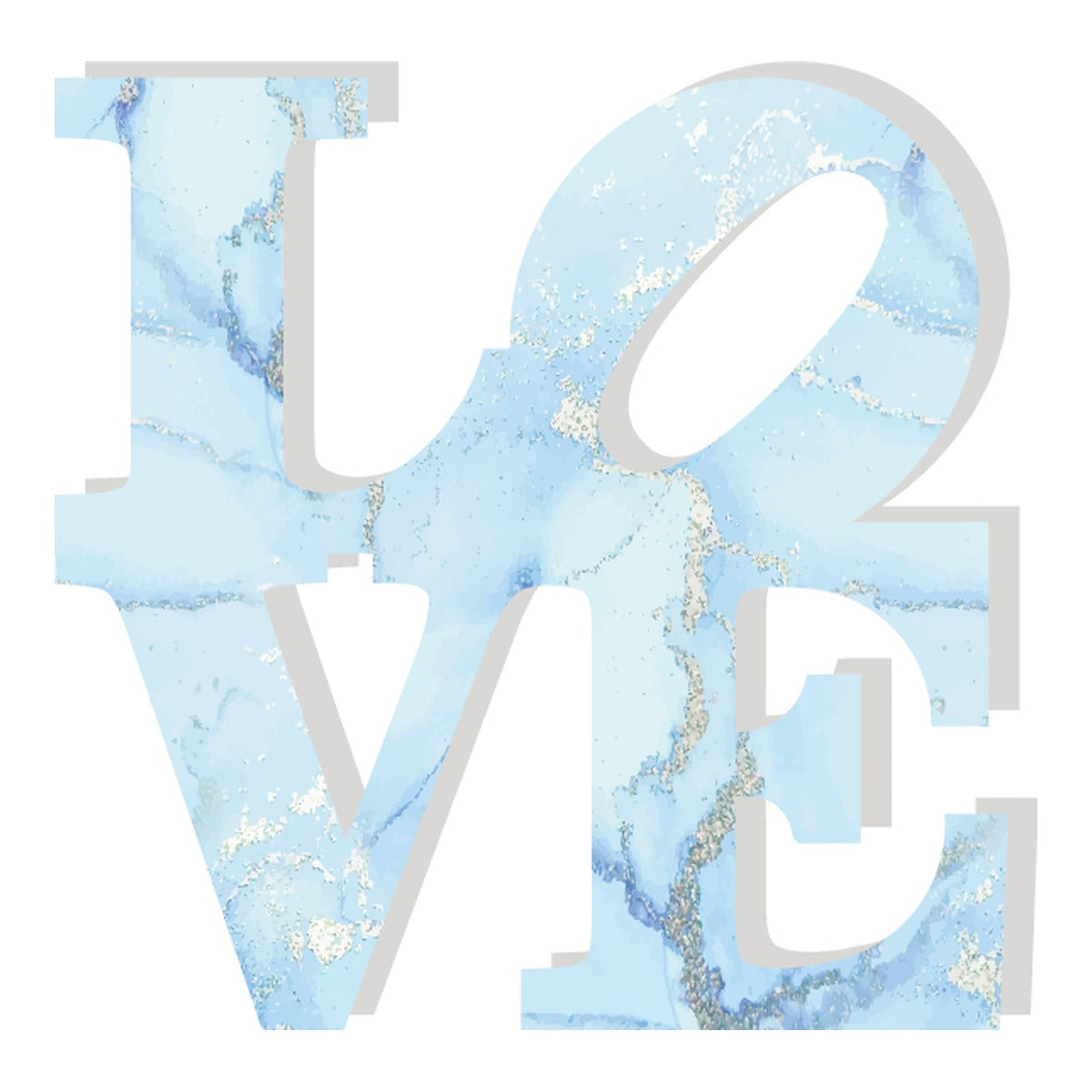 LIGH BLUE & SILVER