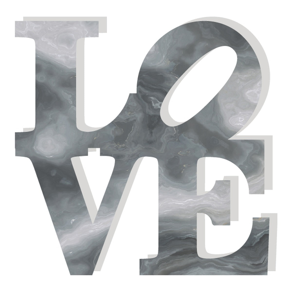 GREY MARBLE PRINT