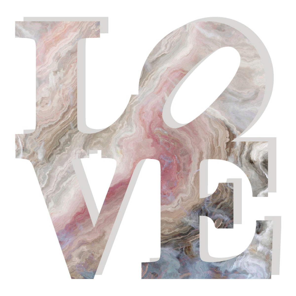 PINK AND GREY MARBLE