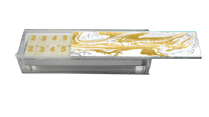 White & Gold Spill