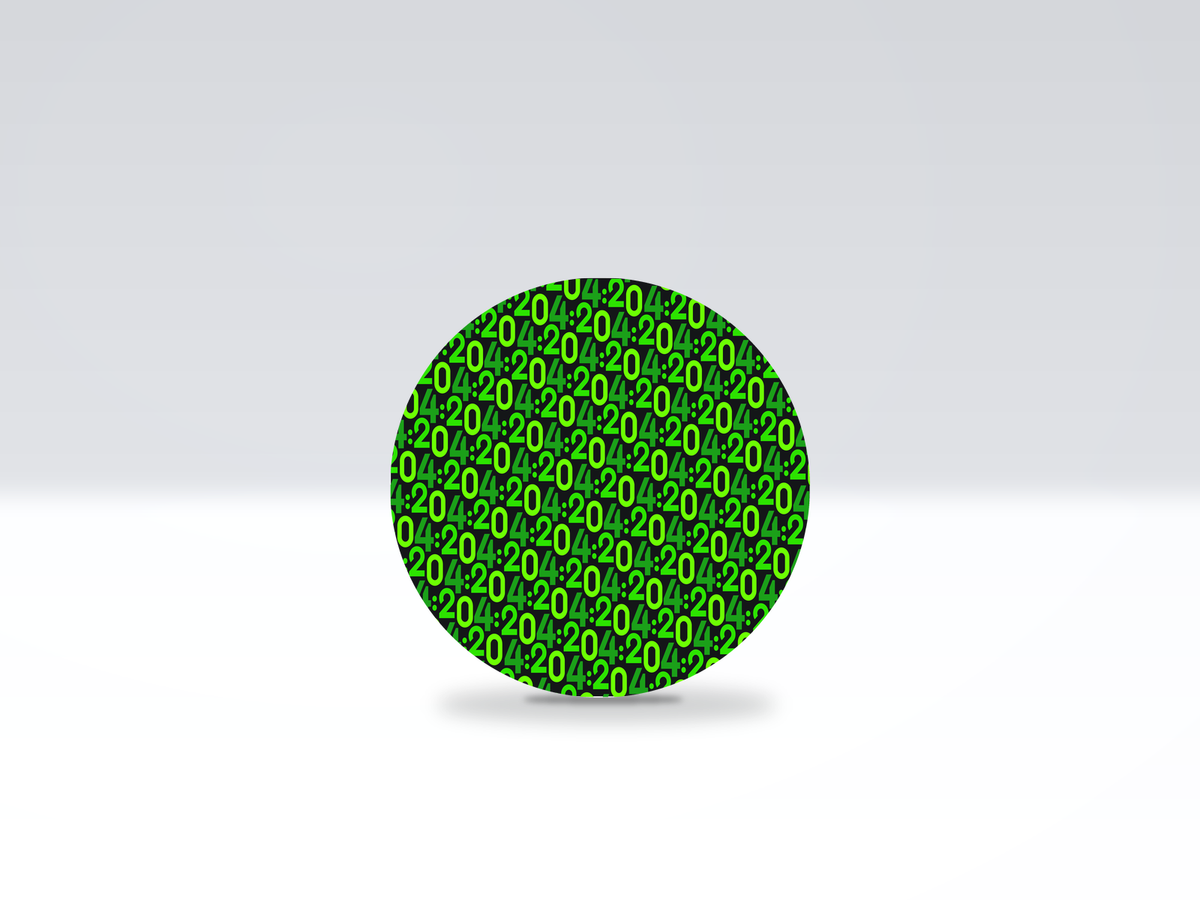 16-inch acrylic Lazy Susan in 420 pattern