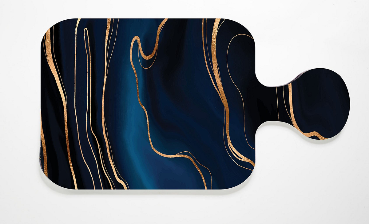 Black, Blue, & Gold Wave