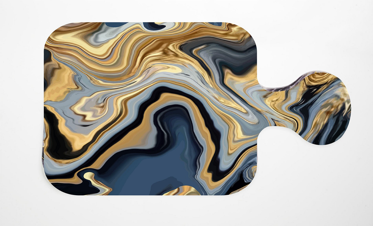 Gold & Blue Spill