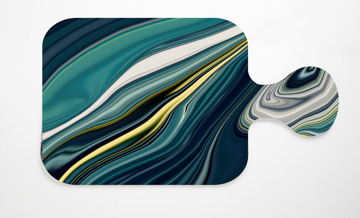 Teal Wet Paint