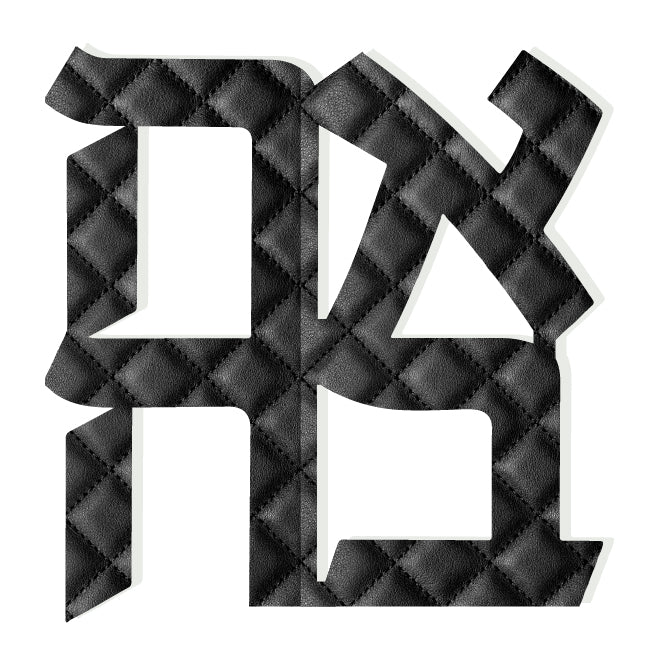 BLACK FAUX LEATHER