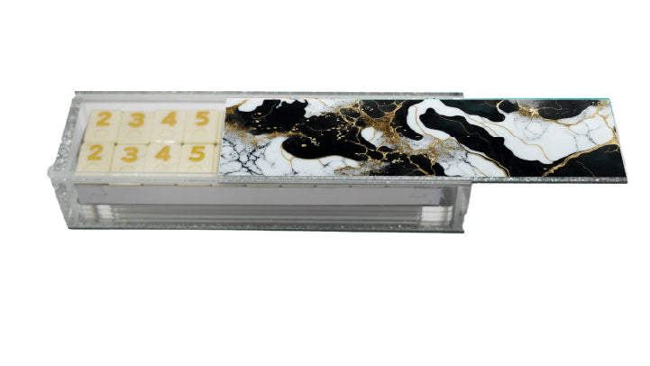 Black, Gold, & White Stone