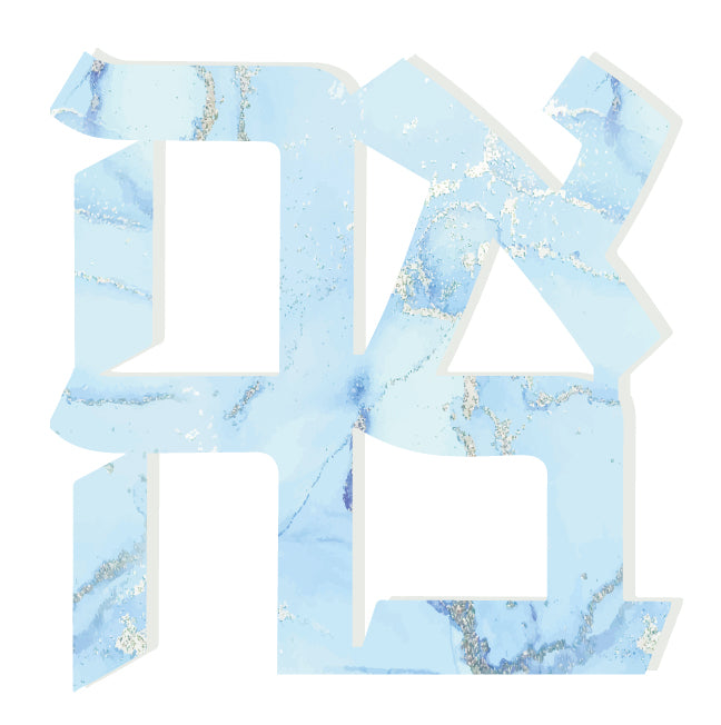 LIGH BLUE & SILVER