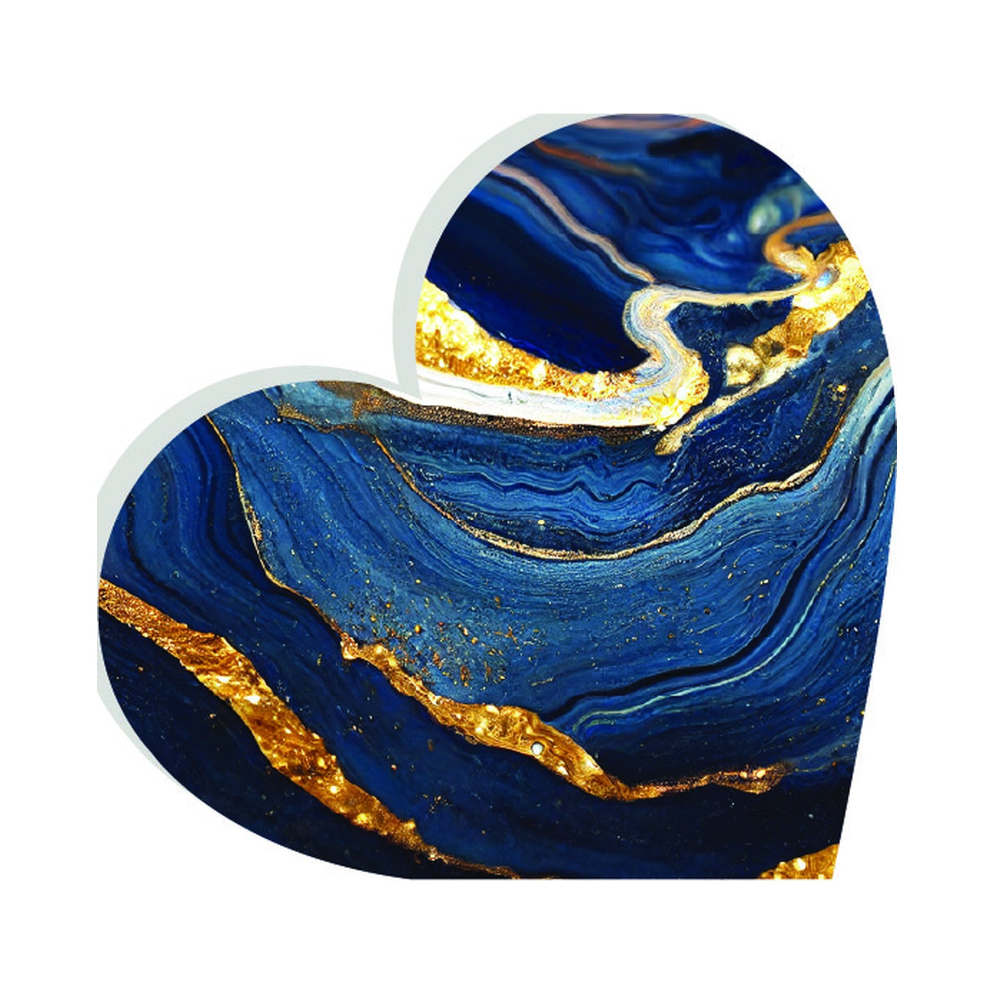 Navy And Gold Wave
