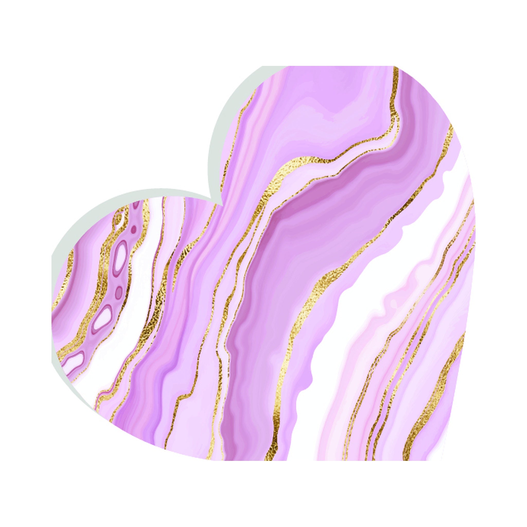 Pink & Gold Agate Slice