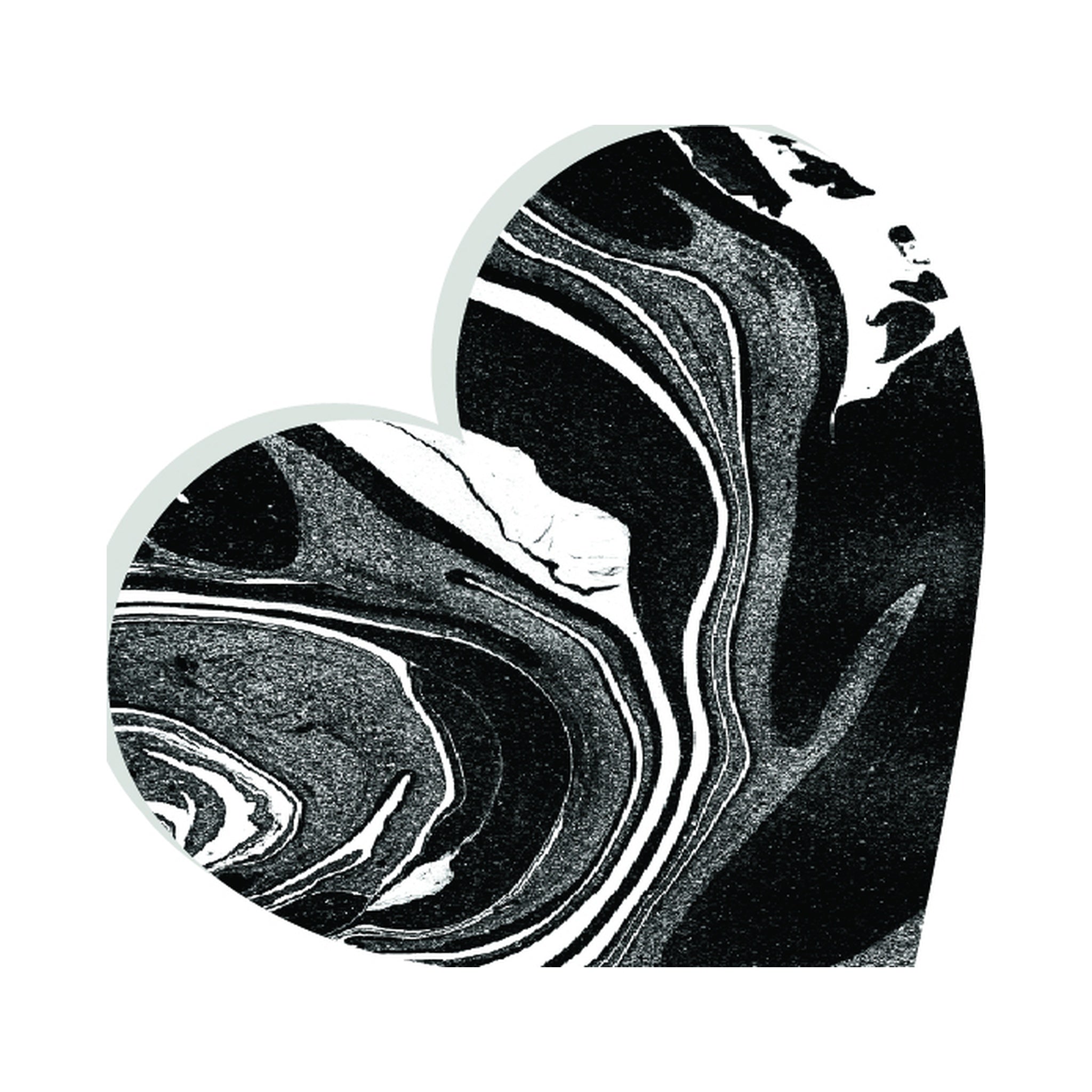 White & Black Swirl