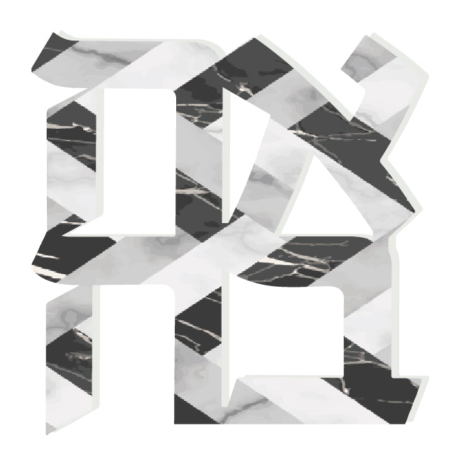 BLACK AND WHITE CHEVRON