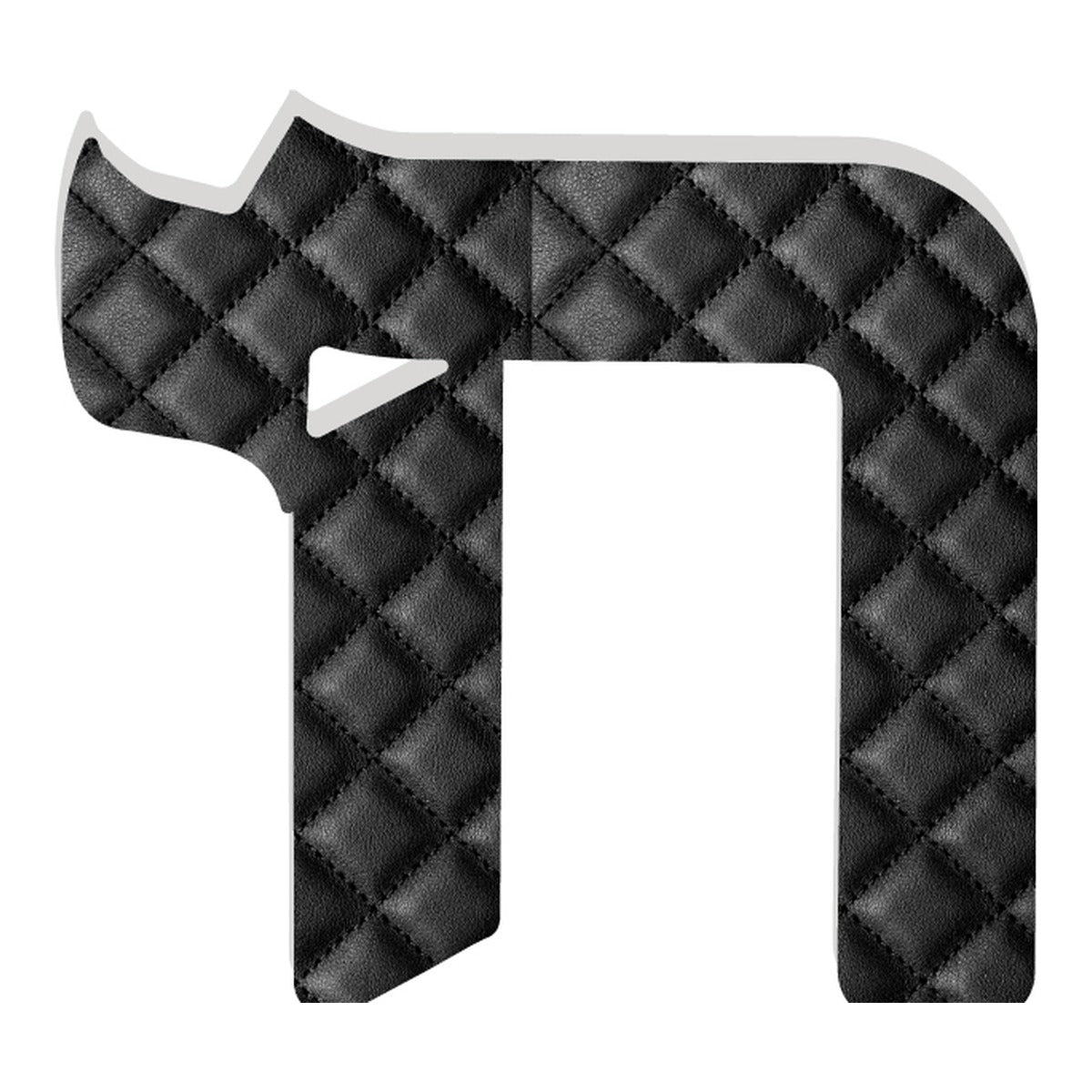 BLACK FAUX LEATHER