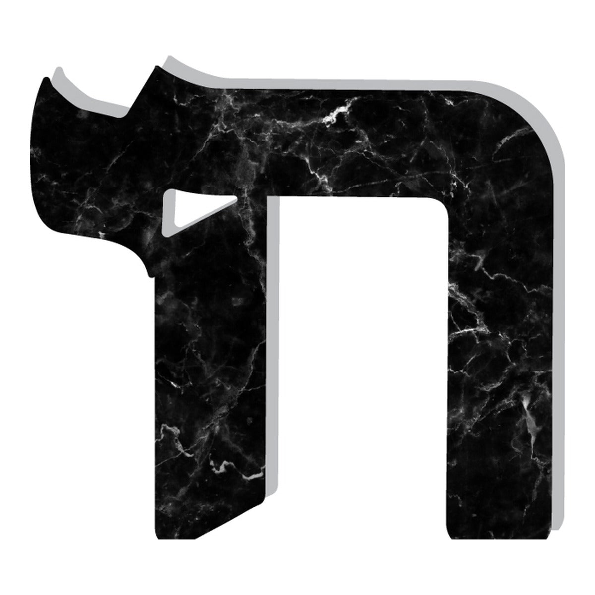 BLACK MARBLE PRINT