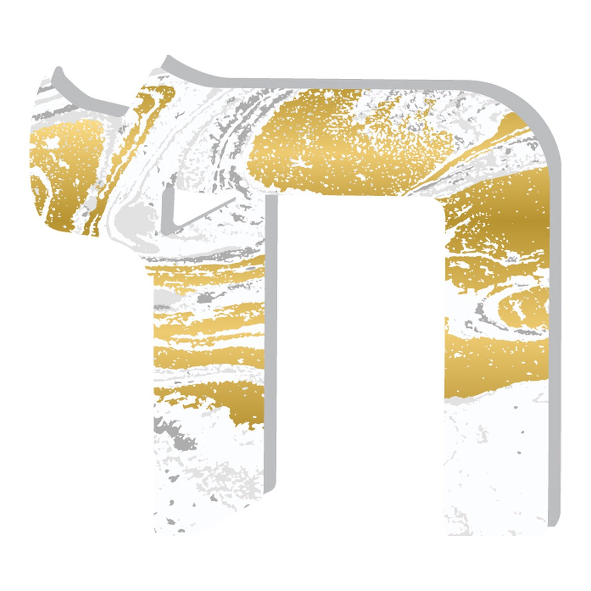 WHITE AND GOLD PAINT