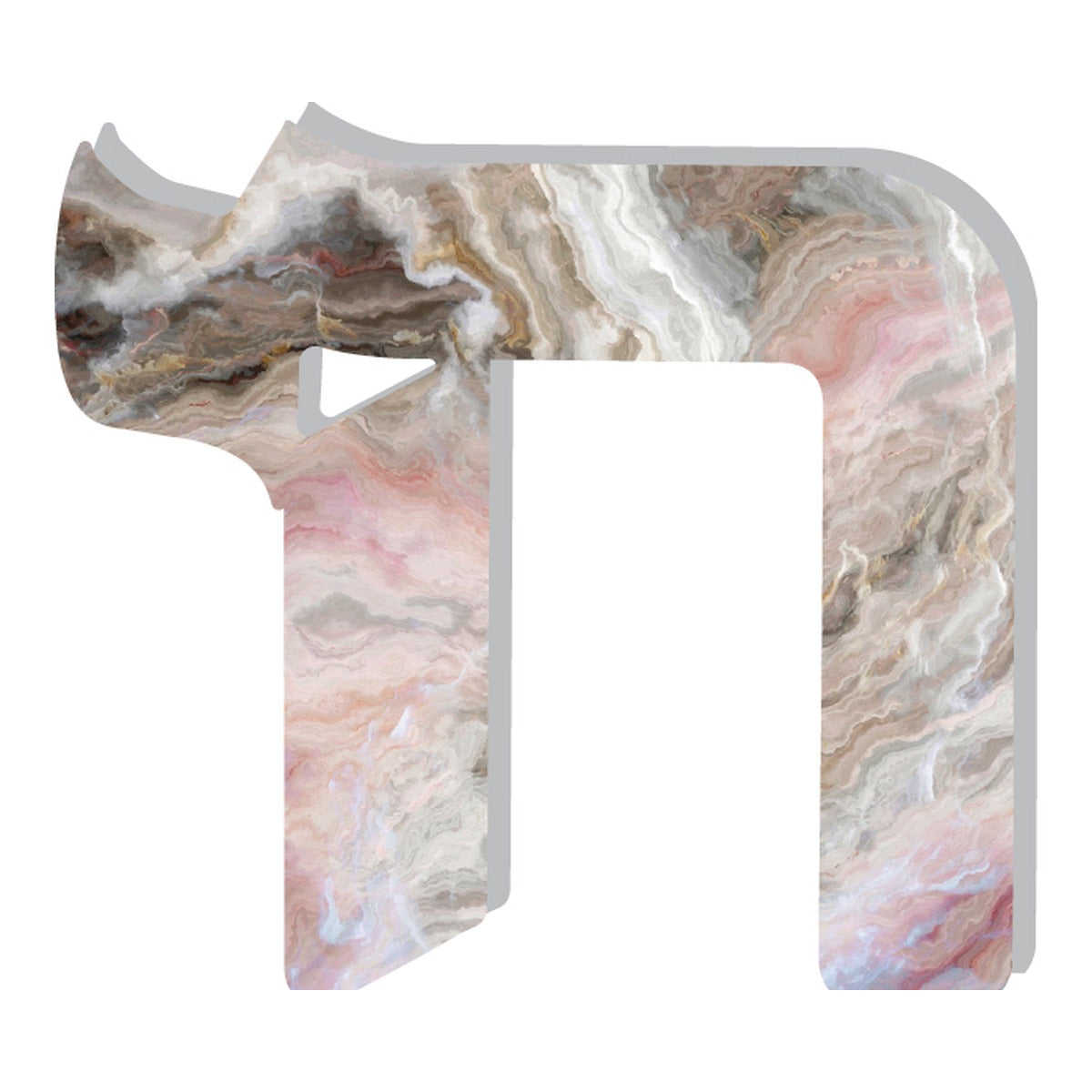 PINK AND GREY MARBLE