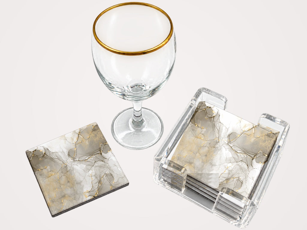 Brown & gold Marble