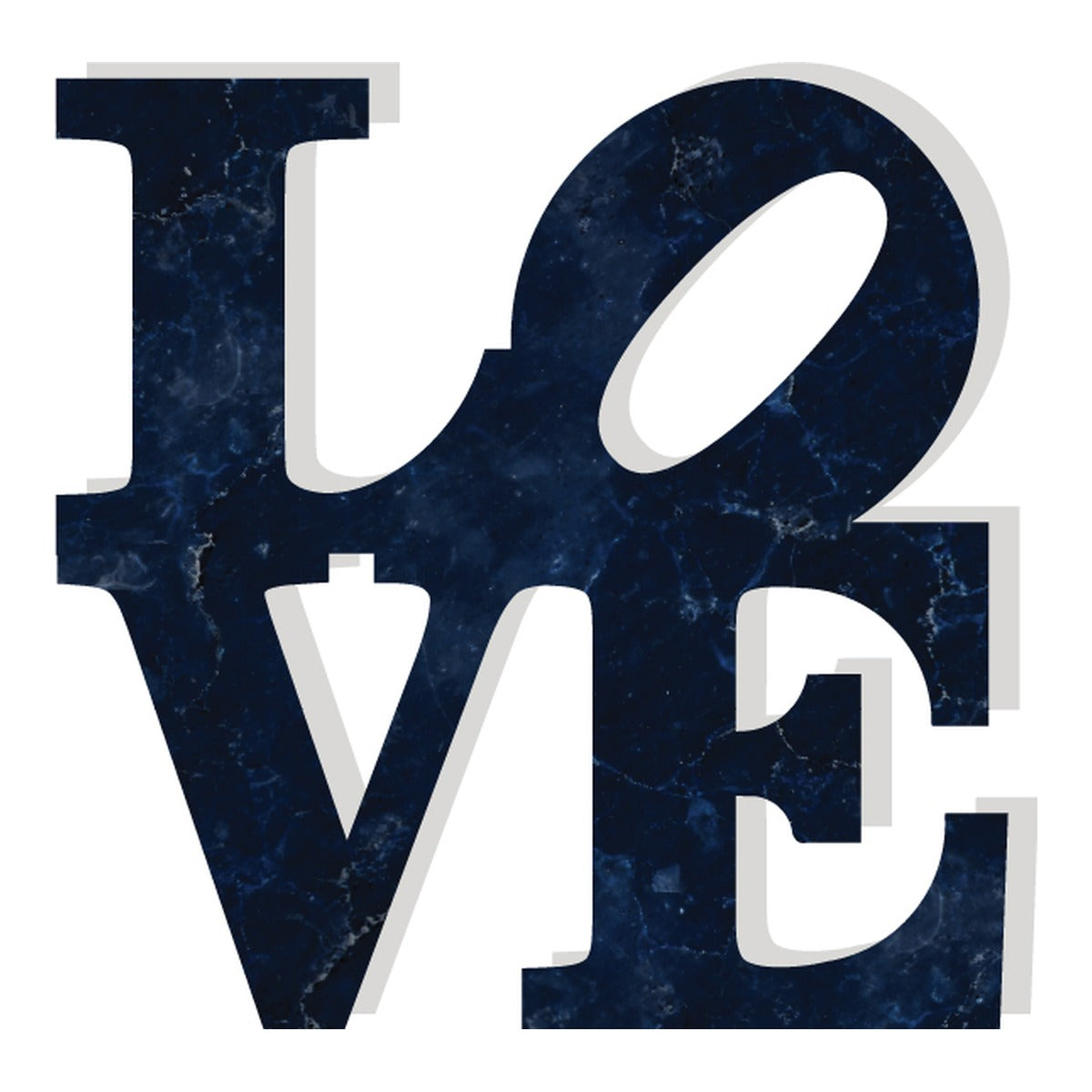 NAVY MARBLE PRINT