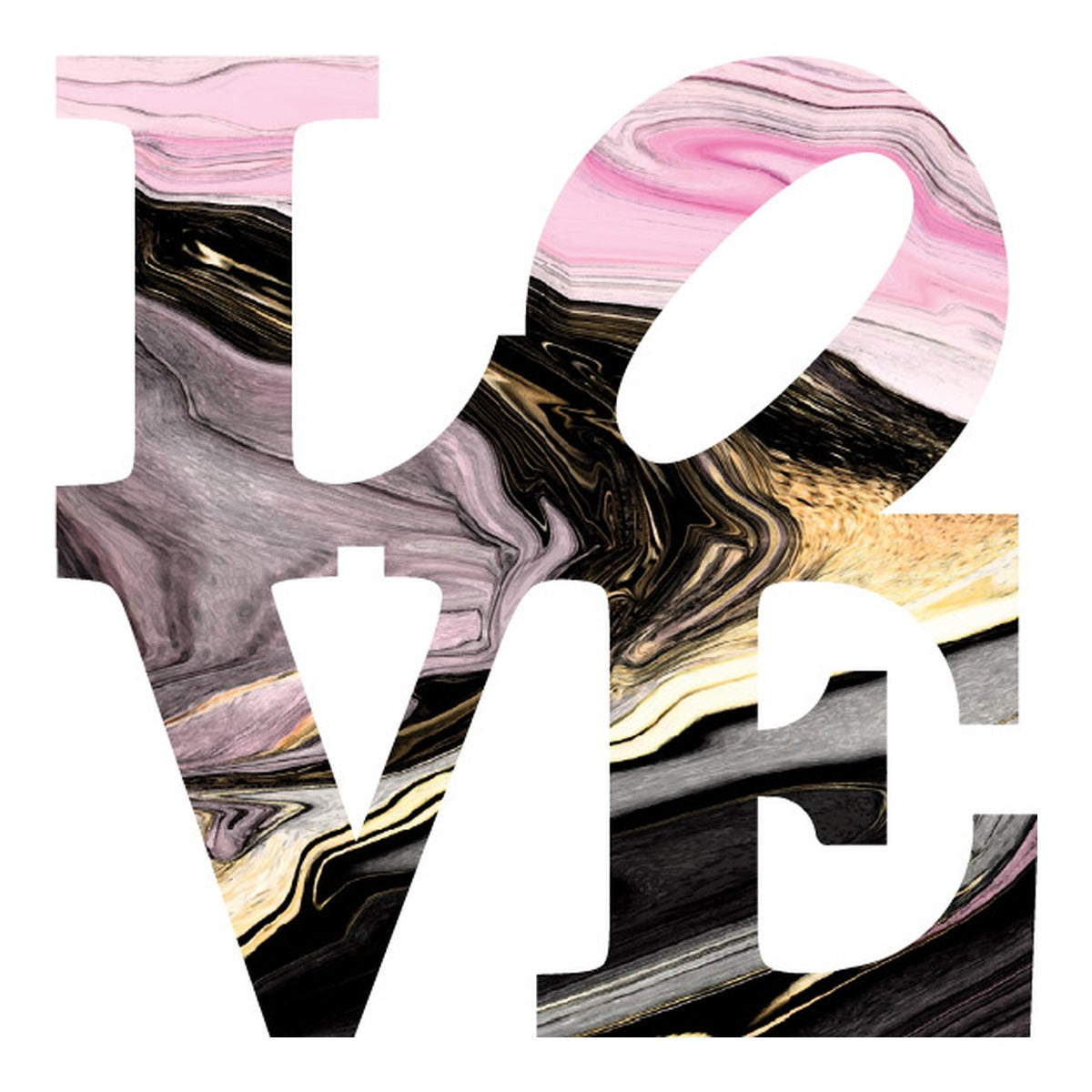 BLACK & PINK MARBLE