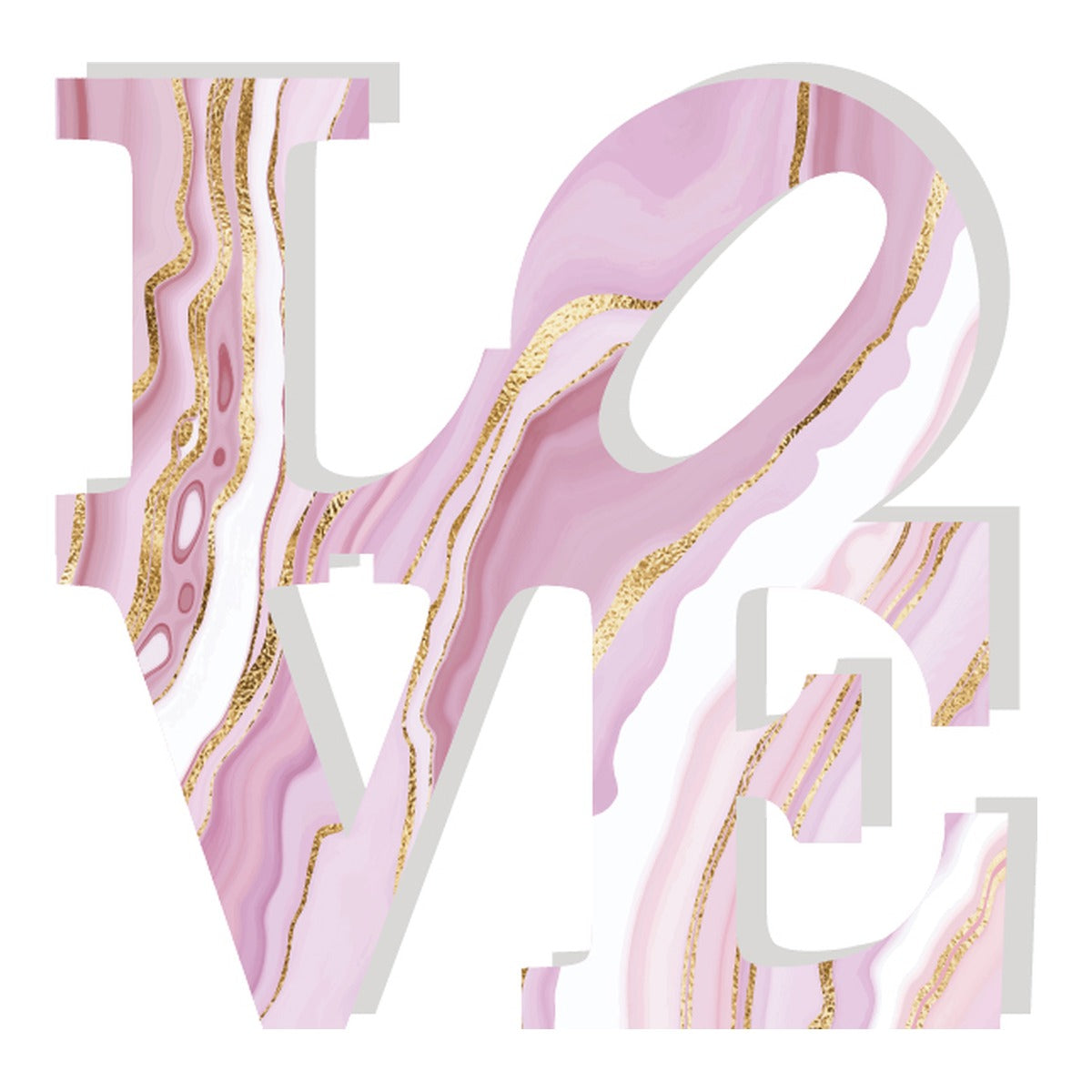 PINK & GOLD AGATE SLICE